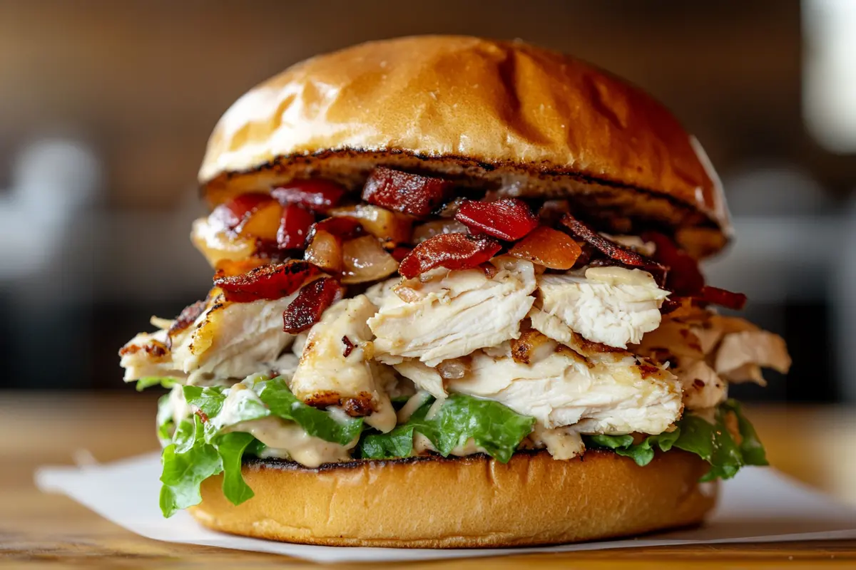 Delicious lunch recipes with chicken on a table.