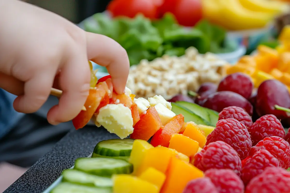 Variety of healthy toddler lunch ideas displayed