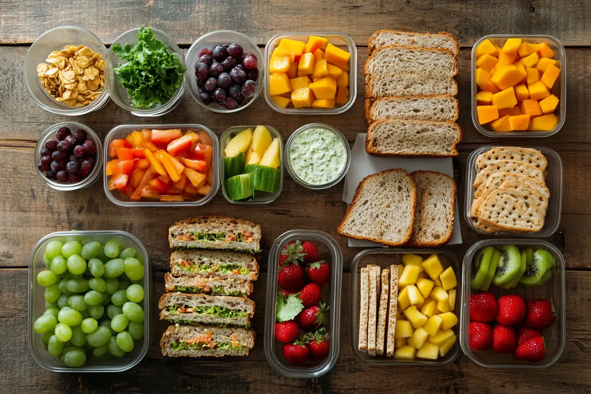 best lunches for dancers and athletes on a table.